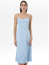 Платье женское на бретелях длиной миди светло-голубое ORSAY