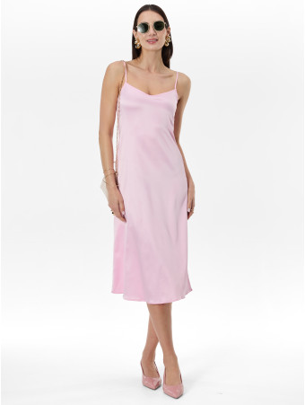 Сукня жіноча на бретелях довжиною міді світло-рожева ORSAY