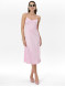 Платье женское на бретелях длиной миди светло-розовое ORSAY