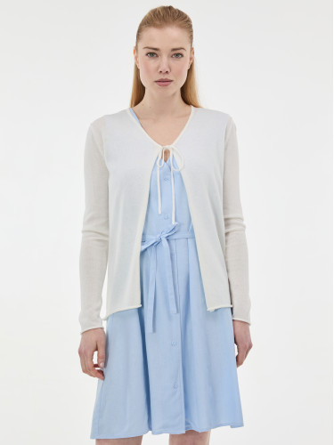 Кардиган женский на завязке кремовый ORSAY