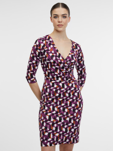 Сукня жіноча з принтом фіолетова ORSAY