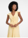 Сукня-максі жіноча з оборкою жовта ORSAY