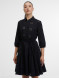 Платье-рубашка женское расклешенное черное ORSAY