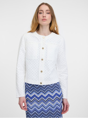 Куртка жіноча джинсова біла ORSAY