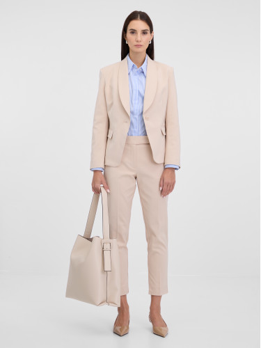 Штани жіночі завужені донизу кремового кольору ORSAY