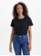 Футболка жіноча прямого крою чорна ORSAY