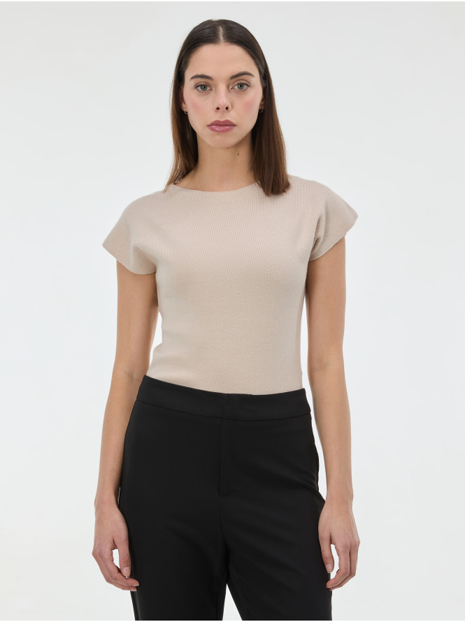 Свитер женский без рукавов бежевый ORSAY