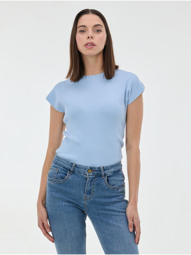 Свитер женский без рукавов светло-голубой ORSAY